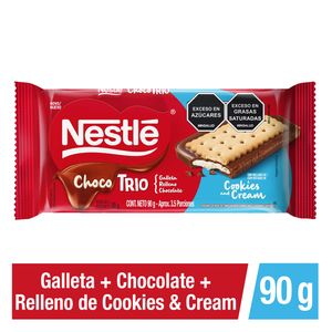 Galletas Nestle Choco Trio Cookies And Cream X 90g