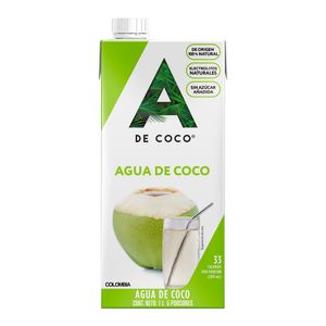 Agua natural A De Coco x 1 l