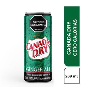 Gaseosa canada dry ginger lata x269ml