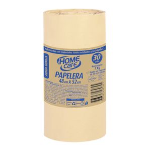 Bolsa home care basura papelera vllax48x52cmx30und