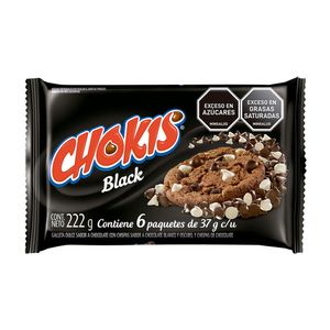 Galletas Chispas Black Chokis Pack X6 Unidades X37gr