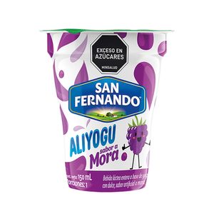 Bebida láctea Aliyogu San Fernando mora vaso x150ml