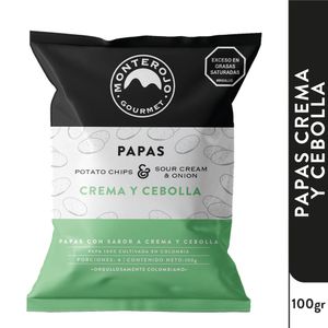 Papas Monterojo crema cebolla x100g