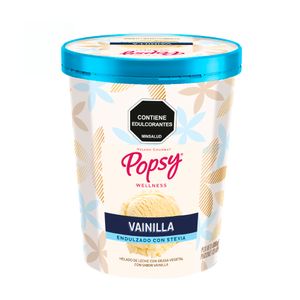 Helado Popsy vainilla endulzado stevia x600g