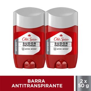 Desodorante Antitranspirante Hombre Old Spice Barra Sudor Defense Seco 50grs Pack 2 Und