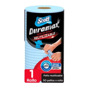 Paño Scott duramax azul reutilizablex1rollox50hjas