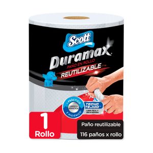 Toalla De Papel Reutilizable Scott Duramax 1 Rollo x116 Hojas