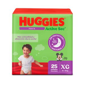 Pañales Huggies Active Sec Pants 4/XG Disney x25und