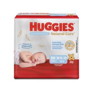 Pañales Huggies natural care recien nacido x20und