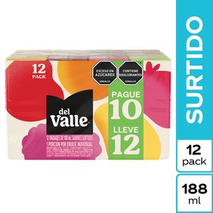 Jugo del Valle frutal surtido x12unds x188ml c-u