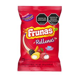 Caramelo Frunas Chocolate Blanco x25 Und x125grs