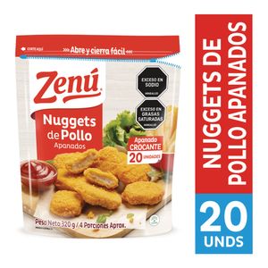 Nuggets Zenu pollo apanado x20und x320g