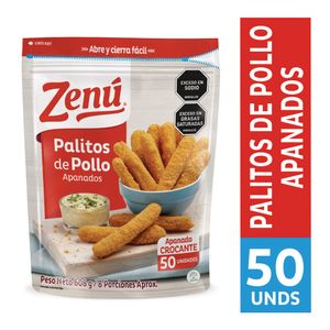 Palitos Zenú pollo apanado x50und x608g