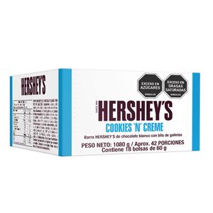 Chocolate Hersheys cookies n creme x5und x12g c/u