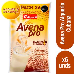 Avena Alquería Pro Cubana Bolsa 6 Und x180 grs