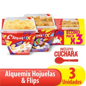 Alimento Lácteo Alquemix Flips x3 Und x170 grs