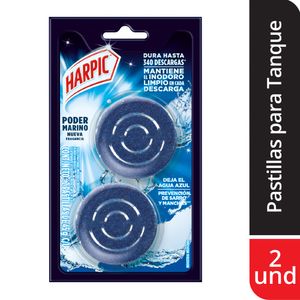 Desinfectante para Inodoros Harpic Pastillas Azules x2und