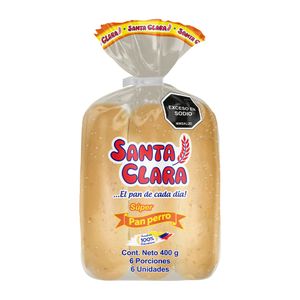 Pan Santa Clara perro x 6 unidades x 400g