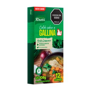 Caldo de Gallina Knorr x12 Cubos x108grs