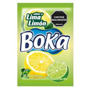 Refresco Boka en Polvo Limon Rinde 2lt x10grs