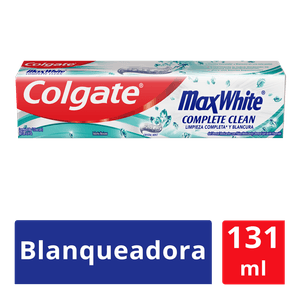 Crema Dental Colgate Max White Complete Clean 180 grs