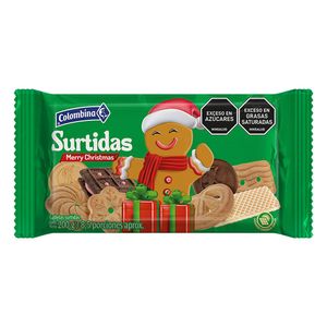 Galletas colombina surtidas navidad x200g