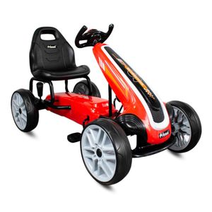 Montable Carrito de Pedales para Niños Go Kart Silverstone Prinsel Rojo