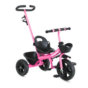 Triciclo Paseador para Niños con Guiador Cool Kids Rosado Prinsel