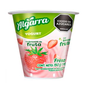 Yogurt Algarra Fresa Vaso x150grs