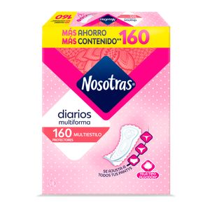 Protectores Diarios Nosotras Multiestilo x160 Und