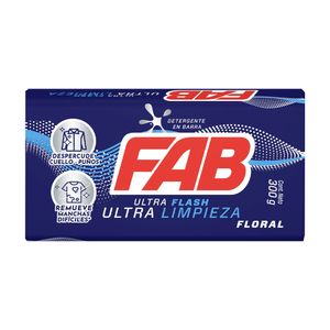 Jabon Fab Barra Ultraflash Ultralimpieza x300grs