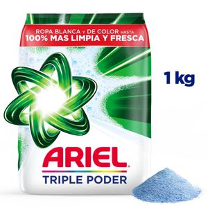 Detergente en Polvo Ariel Triple Poder Jabon para Ropa x1kg