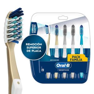 Cepillo de Dientes Oral-B Advanced 7 Beneficios Suave 5 Unds