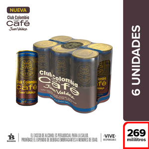 Club Colombia con Café Juan Valdez x6 Und x269ml
