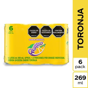 Gaseosa Quatro Toronja Original 269ml x 6 Unds