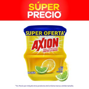 Lavaplatos en Crema Axion Lima Limon x2 450grs