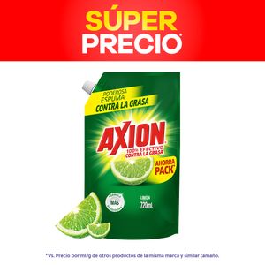 Lavaplatos Liquido Axion Limon 720 ml