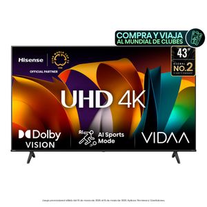 Televisor Hisense 43 pulgadas UHD 4K Smart TV 43A6N