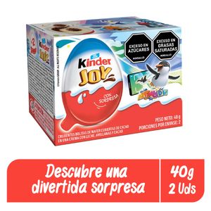 Huevo Kinder Chocolate Niño x2 Und x20grs
